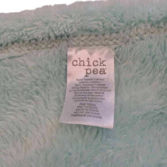 Chick Pea Mint Green Elephant Lovey 15" Baby Security Blanket Gray Plush - Picture 6 of 7